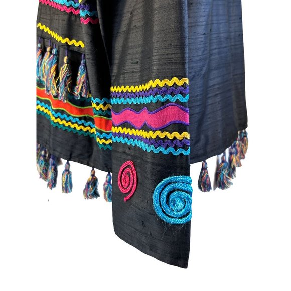 Allure Jacket Womens Medium Embellished Vintage Retro Button - Picture 8 of 9